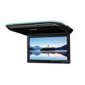 XTRONS フリップダウンモニター 11.6インチ 1366x768高解像度 超薄 軽 HDMI対応 フルHD 1080Pビデオ対応 スピーカー内蔵 外部入力 ドア連動 水平開閉170度 電源記憶(CM118HD)