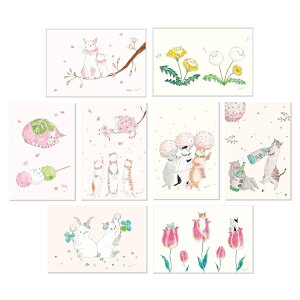 �g�R���R���M �|�X�g�J�[�h �t 8��ރZ�b�g