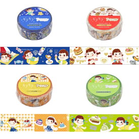 【12/6〜7はポイント5倍】Peko キラキラ マスキングテープ 4種類セット ペコちゃん グッズ 文具 文房具 かわいい