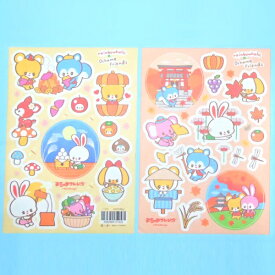 【12/6〜7はポイント5倍】Rainbowholic x Ochame Friends 四季のシールセット 秋