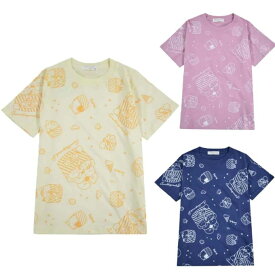 送料無料　すみっコぐらし　総柄　ねこ　かっぱ　 子供　半袖 Tシャツ　着ぐるみ　かわいい　女の子　キッズ　子供服　110cm 120cm 130cm 140cm とかげ　すみっこぐらし　ピンク　クリーム　ネイビー　イエロー　ブルー　水色　白　ホワイト　トカゲ　シロクマ　ポケット