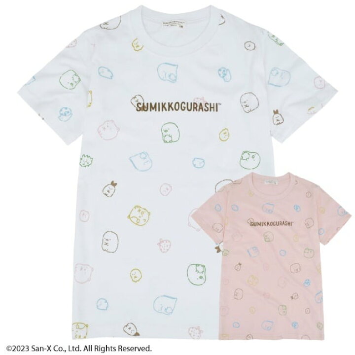 楽天市場】NEW すみっコぐらし 半袖 Tシャツ 綿 100% 総柄 110cm 120cm 