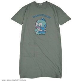 送料無料　BIG　シルエット　Tシャツ　ハンギョドン　綿 100%　キャラクター　カーキ　グリーン　　ビッグサイズ　big size 大きいサイズ　フリーサイズ　オーバーサイズ　部屋着　ルームウェア　ビッグシャツ　お尻が隠れる　レディース　メンズ　ユニセックス　ゆったり