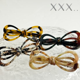 【最大1000円OFFクーポン】【ゆうパケット送料無料】 ヘアクリップ 前髪 アレンジ 小さめ しっかり クリップ ミニ リボン ヘアピン ボブ ショートヘア ヘアアクセ 大人 可愛い おしゃれ フェミニン f056059 xxx..