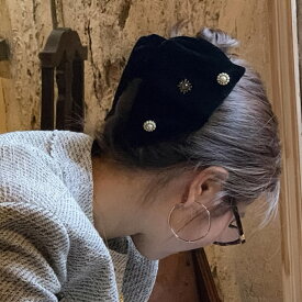 【最大1000円OFFクーポン】 ヘアアクセサリー ベロア ヘアクリップ バンスクリップ 大きめ リボン 大きい 特大 ヘアアクセ 髪留め 髪どめ まとめ髪 クリップ 簡単 アップ しっかり 毛量 多い おしゃれ 大人 上品 高級 パール ベルベット 黒 秋冬 結婚式 お呼ばれ 韓国 xxx..