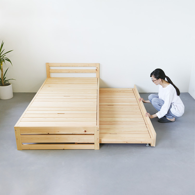 楽天市場】ベッド すのこ ベッドフレーム シンプル 木製 ひのき ヒノキ 