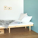 【リラックス効果付】セミダブル 総ひのき 簡単組立 耐荷重300kg オイル塗装 シンプル 無垢材 すのこ ベッドフレーム 日本製｜ベッドF フラット SD
