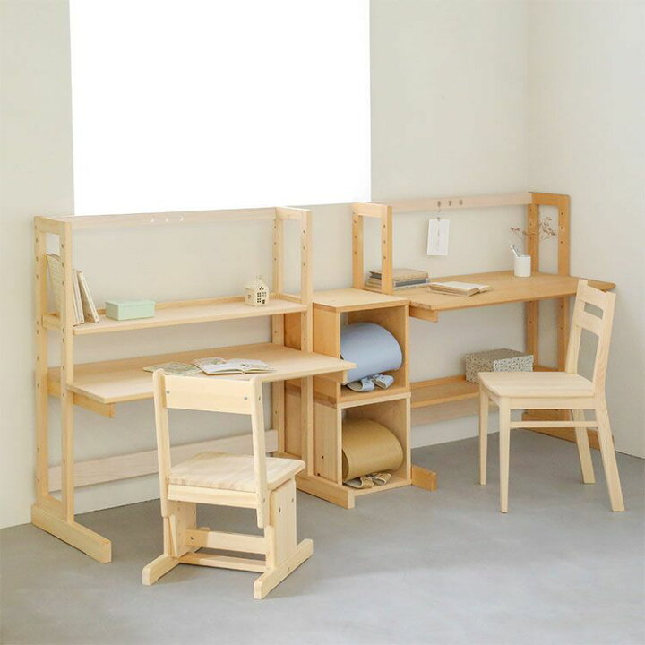 楽天市場 学習机 デスク 高さ調整 高さ調節 シンプル コンパクト 木製 ひのき ヒノキ 無垢 無垢材 小学生 幼児 園児 こども 男の子 女の子 フォースター 日本製 国産 Nvovoデスク E100 キシル 楽天市場店