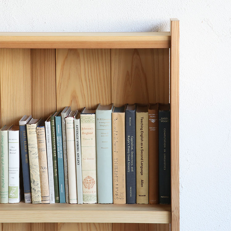 楽天市場】本棚 書棚 棚 シェルフ シンプル 木製 無垢 無垢材 杉 スギ