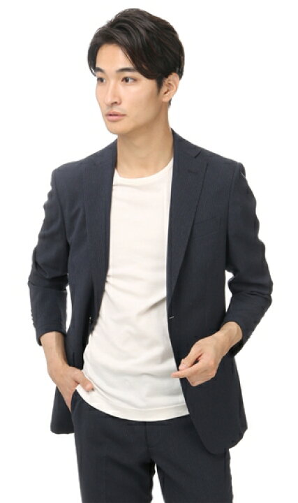 楽天市場 春夏用ネイビー系スタイリッシュスーツ Air Urbansetterblackビジネススーツ メンズ 013 洋服の青山plus