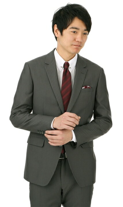 楽天市場 春夏用 グレー系 セットアップ セレモニー ストレッチ スタイリッシュスーツ Person S For Menビジネススーツ メンズ 013 洋服の青山plus