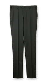【洋服の青山】スラックス メンズ スリム 秋冬用 ブラック 黒 無地 織柄 大きいサイズ ノータック ウール混 洗える ストレッチ 伸縮 ウォッシャブル 丸洗い 動きやすい 通勤 ビジネス ビジカジ オフィス カジュアル ボトムス パンツ 長ズボン 細め スタイリッシュ おしゃれ