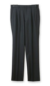 【洋服の青山】スラックス メンズ ゆったり 無地 秋冬用 ネイビー系 紺 千鳥格子 大きいサイズ ツータック アジャスター 洗える 丸洗い ウォッシャブル ビジネス ビジカジ オフィス カジュアル 普段履き パンツ 長ズボン レギュラー スタンダード 動きやすい ゆとり リーガル