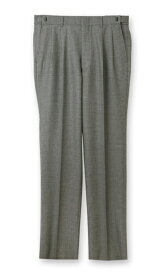 【洋服の青山】スラックス メンズ ゆったり 無地 秋冬用 グレー 灰色 千鳥格子 大きいサイズ ツータック アジャスター 洗える 丸洗い ウォッシャブル ビジネス ビジカジ オフィス カジュアル 普段履き パンツ 長ズボン レギュラー スタンダード 動きやすい ゆとり リーガル