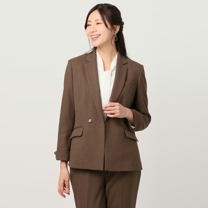 楽天市場】【洋服の青山】オールシーズン ブラウン系 2つボタンダブル  