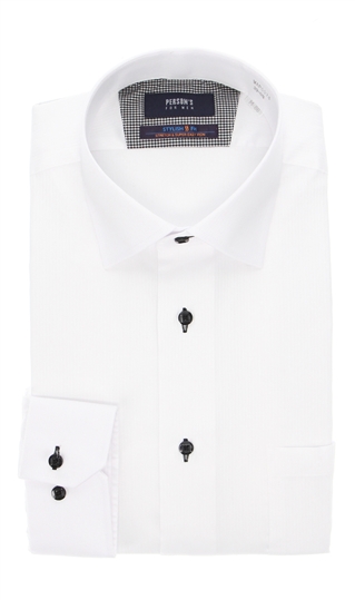期間限定全品送料無料 オールシーズン用 セール価格 ホワイト系 半額 ワイドカラースタイリッシュワイシャツ ライクラT400ファイバー PERSON'S MEN シャツ ビジネスシャツ FOR メンズ