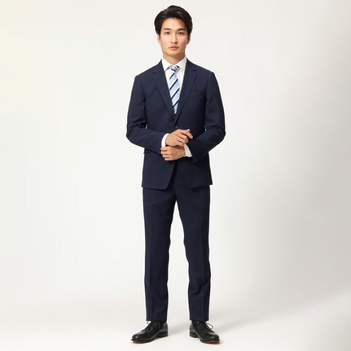 楽天市場】【洋服の青山】スーツ メンズ スリム 盛夏 ネイビー 紺 
