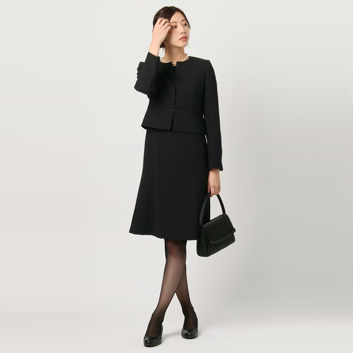 楽天市場】【洋服の青山】喪服 礼服 2点 セット ロングワンピース 