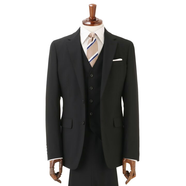 楽天市場】【洋服の青山】春夏 ブラック系 スタイリッシュスーツ【PT-9  