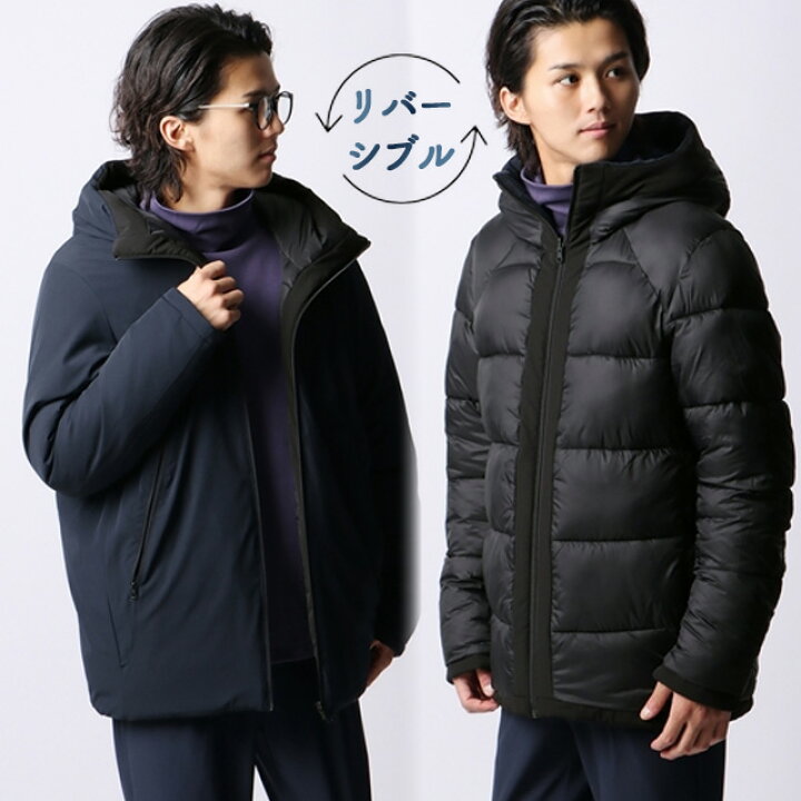 楽天市場】【洋服の青山】リバーシブル フーテッドコート メンズ 秋冬 