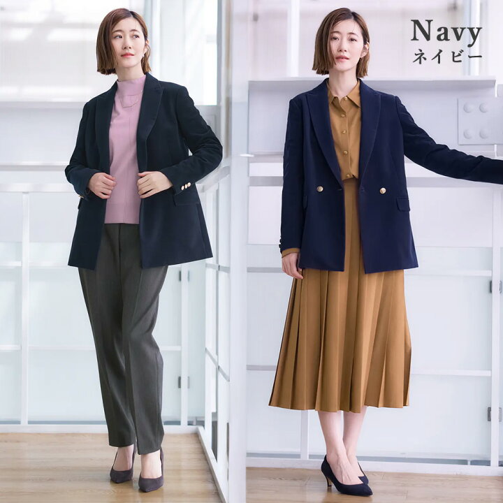 楽天市場】【洋服の青山】紺ブレザー レディース 秋冬 ジャケット 
