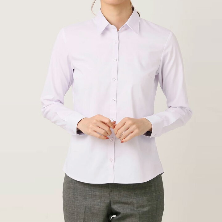 楽天市場】【洋服の青山】透け軽減 シワになりにくい ブラウス 