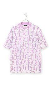 【洋服の青山】《あす楽》春夏用 ピンク系 総柄ハイネックシャツ【COOL HOLD】 MIZUNO