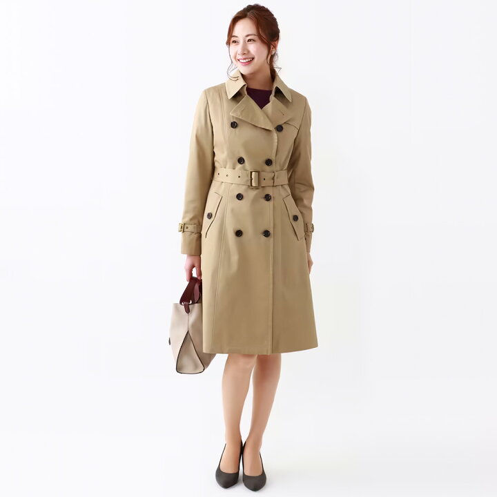 楽天市場】【洋服の青山】ダブルトレンチコート レディース スリー  