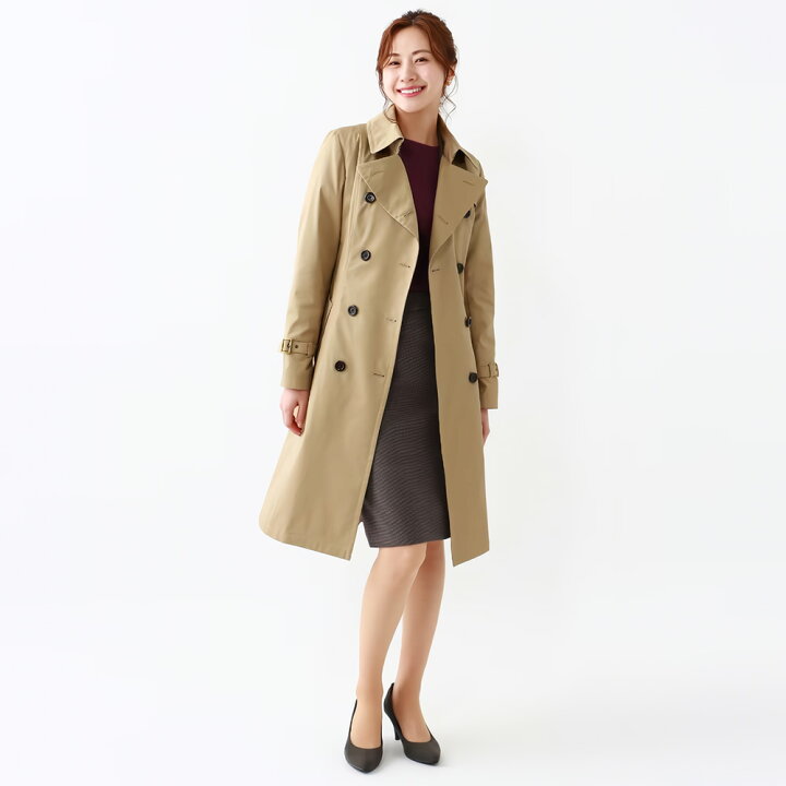 楽天市場】【洋服の青山】ダブルトレンチコート レディース スリー 