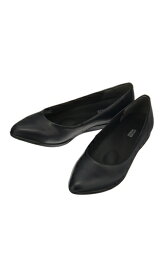 【洋服の青山】ぺたんこ パンプス レディース ローヒール 1.5cmヒール 22-25cm 3E ブラック 黒 アーモンドトゥ 歩きやすい 痛くない 軽量 靴 シューズ 春 ビジネス カジュアル エレガント おしゃれ かわいい ANCHOR WOMAN 821