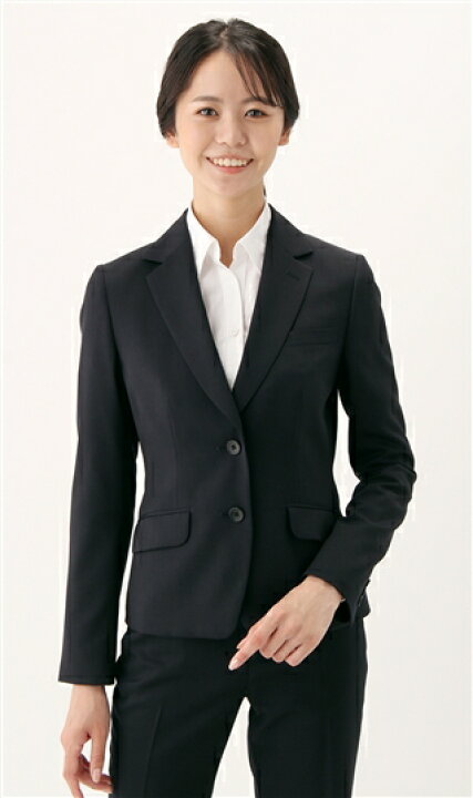 楽天市場 10月22 30日限定クーポン P2倍 洋服の青山 オールシーズン用 ネイビー系 2ボタンテーラードジャケット セット着用可 N Line Precious レデイース レディースジャケット リクルートスーツ レディースリクルート レディース就活 0 洋服の青山plus
