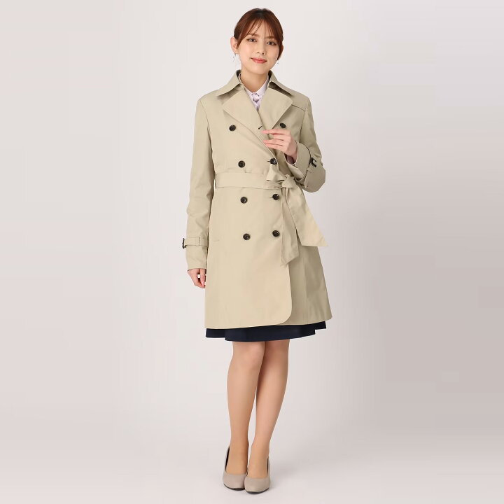 楽天市場】【洋服の青山】ダブル トレンチコート ロング レディース 