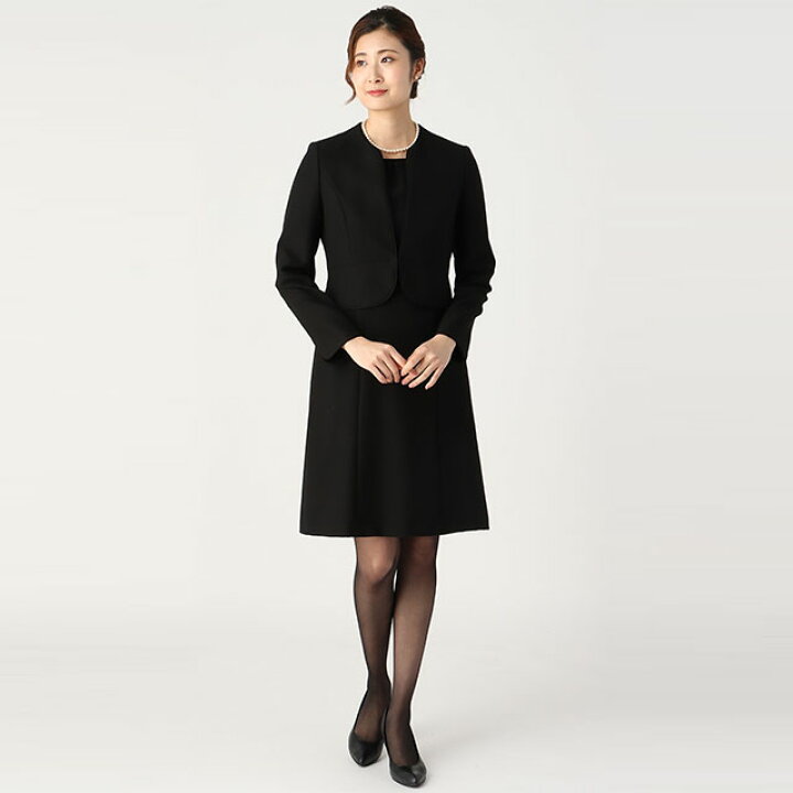 楽天市場】【洋服の青山】フォーマル ノーカラーアンサンブル 