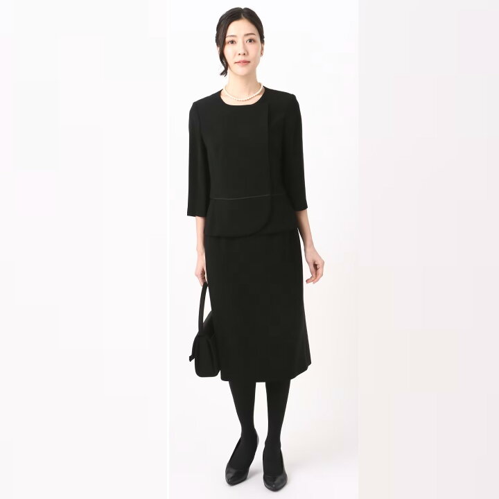 楽天市場】【洋服の青山】ブラックフォーマル 4点セット アンサンブル  