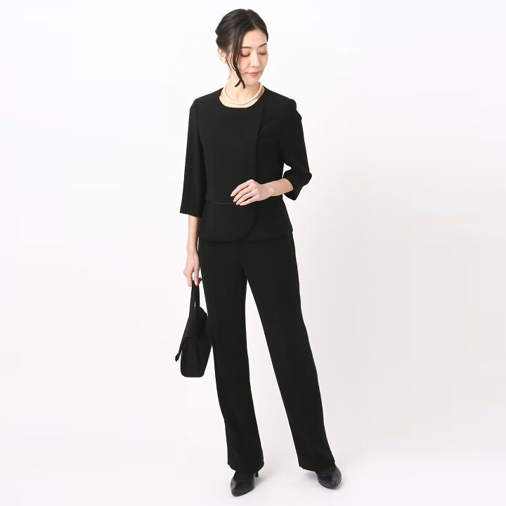 楽天市場】【洋服の青山】ブラックフォーマル 4点セット アンサンブル  
