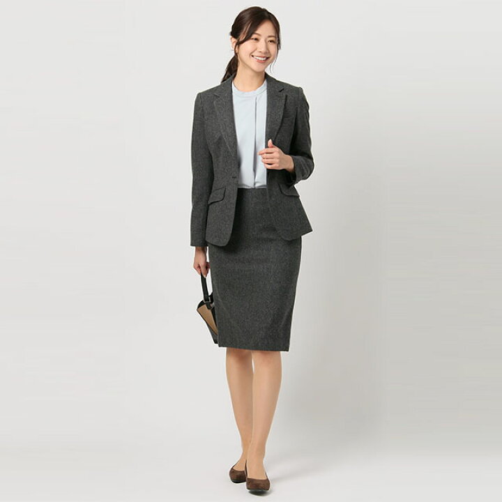 楽天市場】【洋服の青山】秋冬 グレー系 1ボタンテーラードジャケット 
