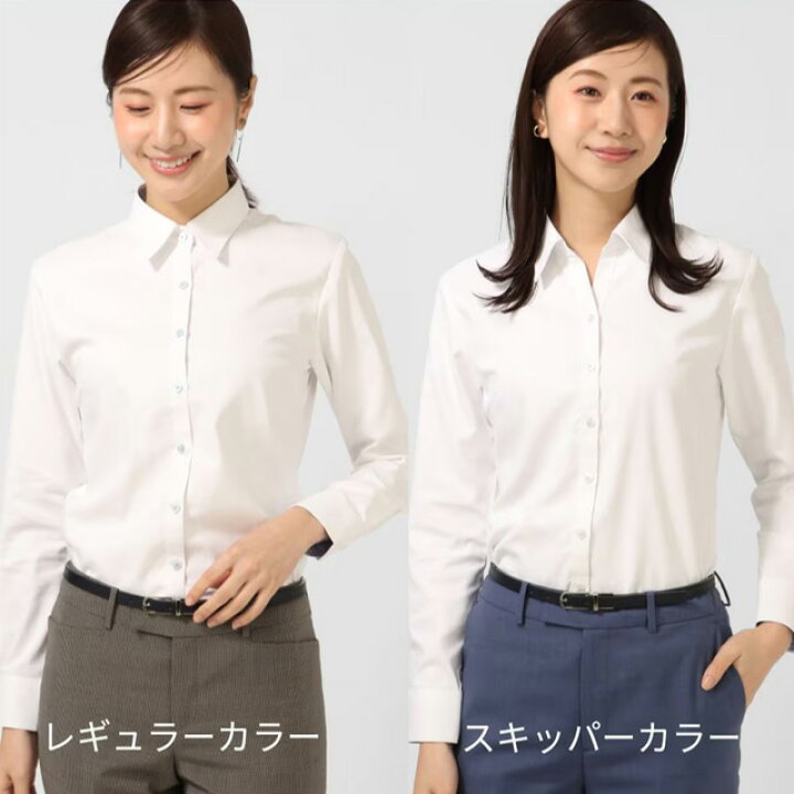 楽天市場】【洋服の青山】ブラウスレディース ブラウス 白無地 オール 