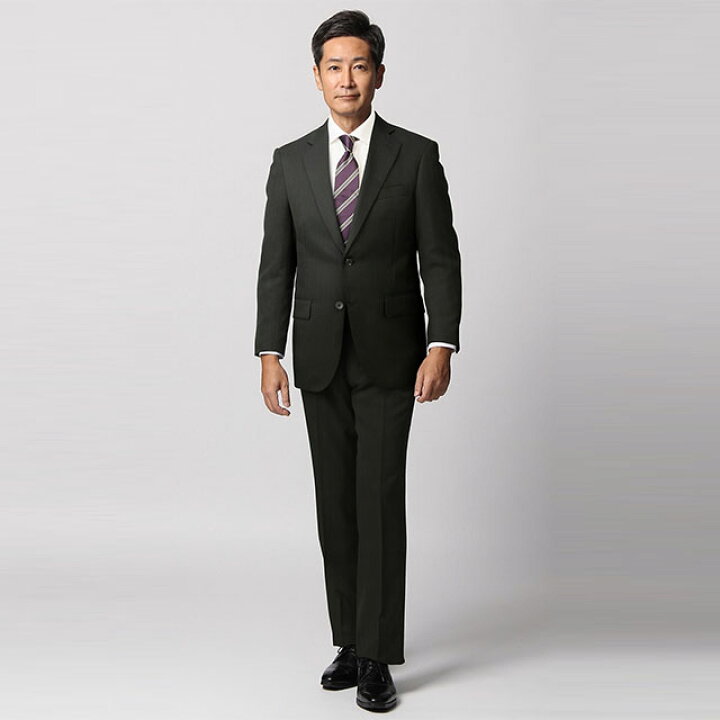 楽天市場】【洋服の青山】秋冬 ブラック系 スタンダードスーツ 