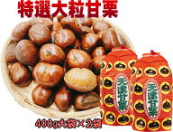 新栗が低温熟成で甘くなりました！ 創業50年の老舗から焼きたてを出荷 特選大粒甘栗 大きんちゃく袋800g(…