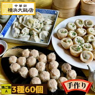 ＼晩ご飯セットA 中華セット (3種60個)／ 中華 点心 セット 冷凍 ギフト 飲茶セット 点心セット 中華料理…