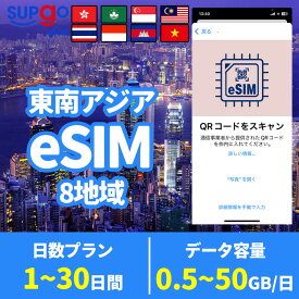 eSIM 東南アジア8地域 香港 マカオ インドネシア マレーシア タイ シンガポール ベトナム カンボジア 1GB 3GB 5GB 10GB 50GB 高速 データ通信専用 1日間 3日間 5日間 7日間 10日間 15日間 20日間 30日間 プリペイドeSIM メール納品 simカード 留学 出張
