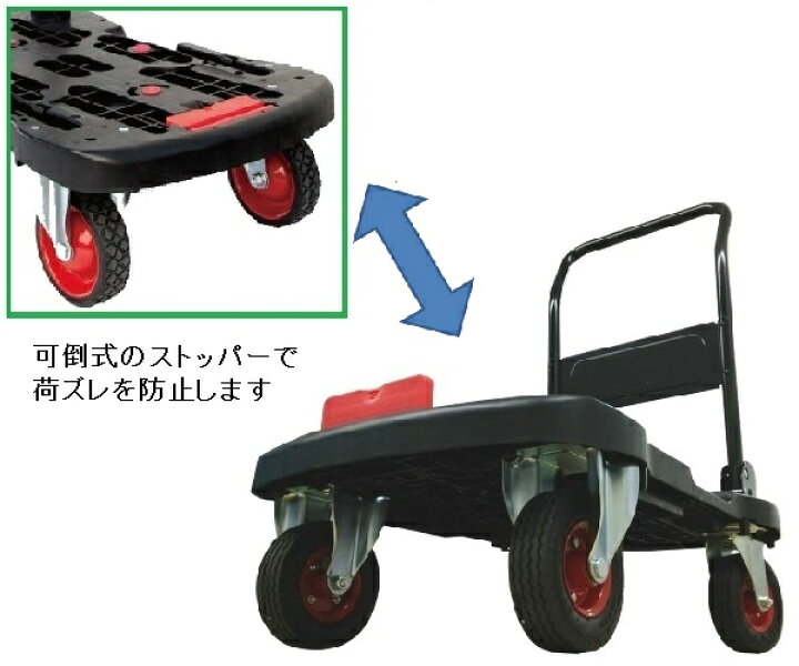 楽天市場】日東 NITTO オフロード台車 タフバギー 後輪自在／前輪自在 
