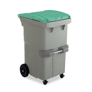 テラモト リサイクルカート#200 ごみ箱 200L 搬送型 反転型 全4色 【受注生産品】【代引・後払い不可】【時間帯指定不可】【個人宅配送不可】【工事現場への配送不可】