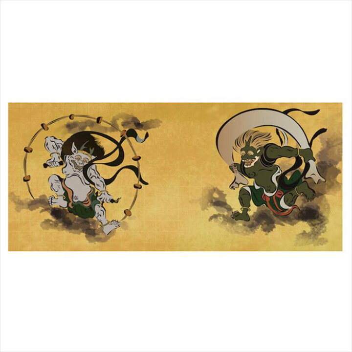楽天市場 東京和風ラボ インテリア小屏風シリーズ イラスト屏風 風神雷神図 俵屋宗達 ミニ屏風 アート アニメ Sサイズ 四曲 H1ｘw270 ハンドメイド Trm01 S 眼鏡類 雑貨類のワイ エヌ ジー