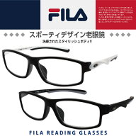 FILA(フィラ) 老眼鏡 リーディンググラス スポーティタイプ(ズレ防止ラバー仕様) 度数：＋1.00〜＋3.50 S…