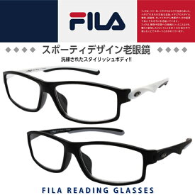 FILA(フィラ) 老眼鏡 リーディンググラス スポーティタイプ(ズレ防止ラバー仕様) 度数：＋1.50〜＋2.50 SR3000R