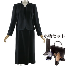 【レンタル】当日発送 [SOIR PERLE][フルセット]喪服 レンタル 礼服 レンタル〔809〕レディース ブラックフォーマル アンサンブル　ワンピース レンタル{9号}{11号}{13号}{3}{4}{5}{6}[女性 礼服][レディース]{七分袖}【fy16REN07】【0AZY809】