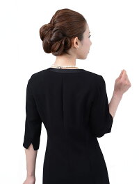 喪服レンタル礼服レンタル〔112〕喪服レディースブラックフォーマルアンサンブルワンピースレンタル{7号}{9号}{11号}{13号}{15号}{17号}{4}{5}{5分袖}