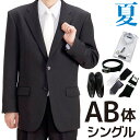 【レンタル】当日発送 [夏用][フルセット][AB体型]夏 シングル 礼服 レンタル フルセット[レンタル礼服][ブラックフォ…