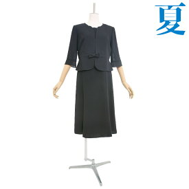 【レンタル】当日発送【女性礼服428】【夏用 礼服 レンタル】レディース ブラックフォーマル レンタル {9号}{11号}{13号}{15号}{17号} [前ファスナー][授乳対応]【喪服 夏用】【サマーフォーマル】【礼服 レディース 夏】{3}{4}{5}{五分袖}【新作】【0AZ0428】